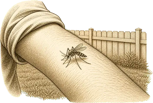 Bites in the afternoon, not at dusk