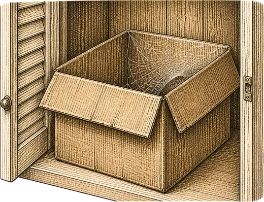 A flat web in an undisturbed box