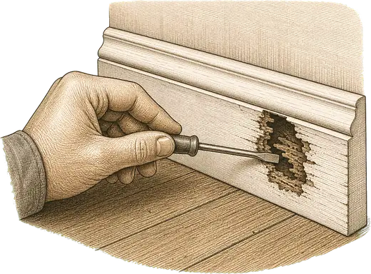Trim that sounds hollow